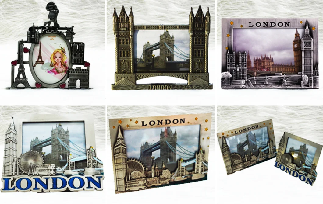 Custom Metal Craft Cheap Iron London Bridge Metal Photo/Picture Frame (004)